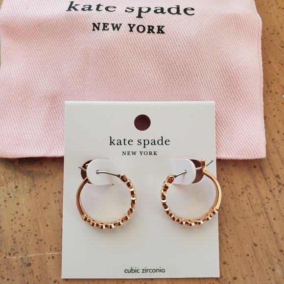 kate spade Jewelry - Kate Spade Rose Gold Earrings